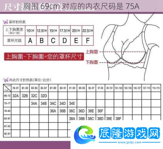 胸圍69cm對(duì)應(yīng)的內(nèi)衣尺碼是75A